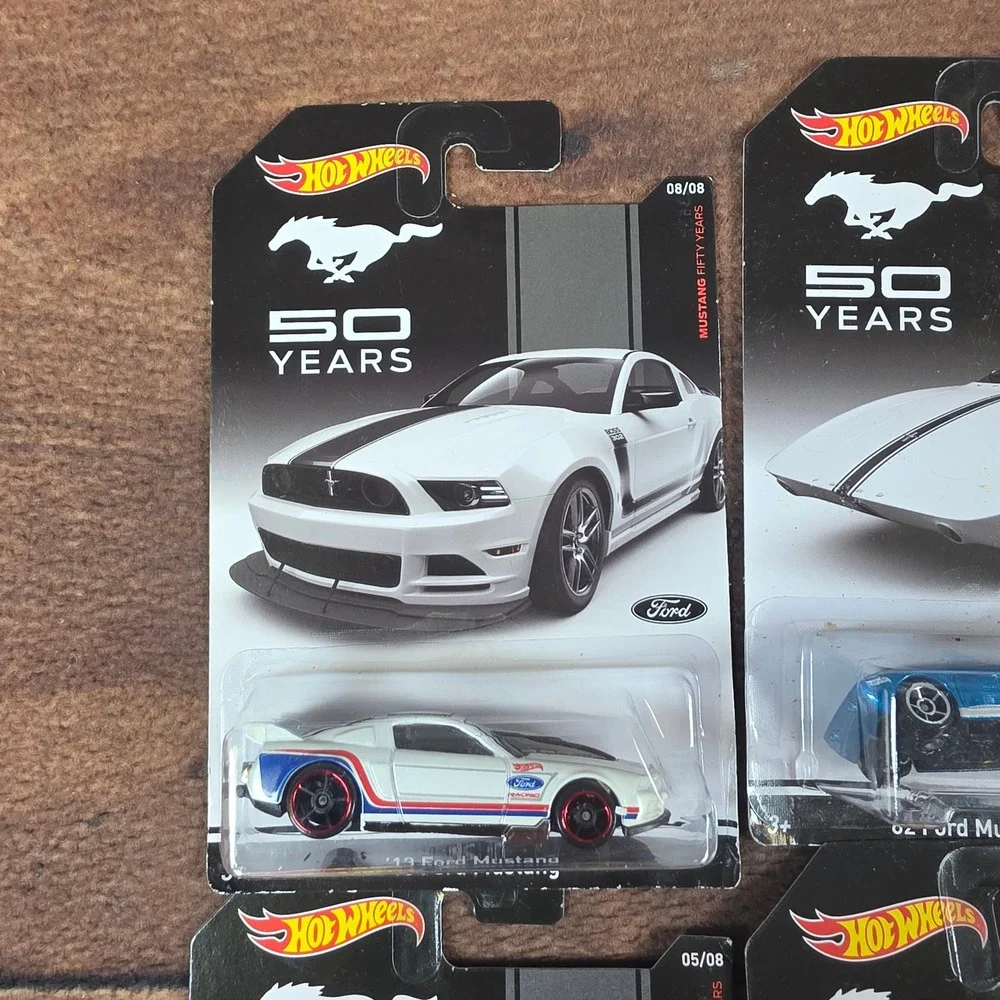Hot Wheels Ford Mustang 50th Anniversary Set Kids 1:64 Multi Good Diecast 6pc